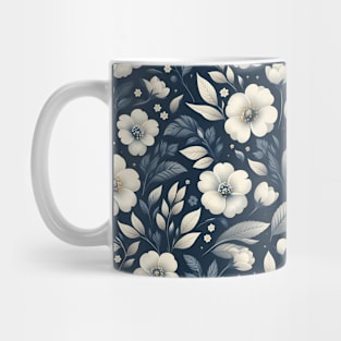 White Flowers Mug